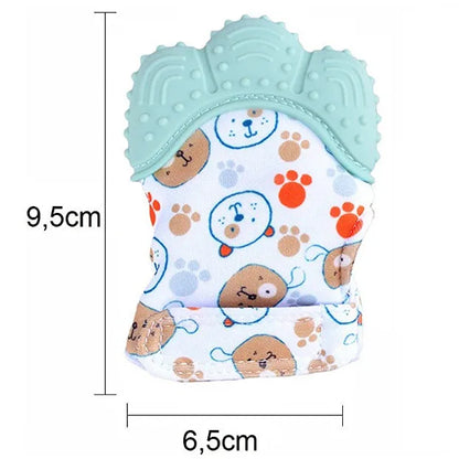 Baby Teether Cartoon Printed Children'S Gloves For Children And Babies Teethers Anti Eating Hand Teething Chewing Toy Baby Stuff