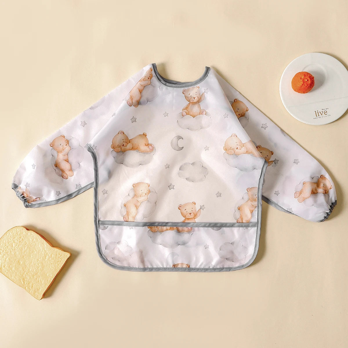 Long-Sleeve Mealtime Smock