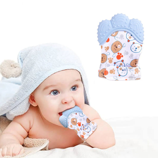 Baby Teether Cartoon Printed Children'S Gloves For Children And Babies Teethers Anti Eating Hand Teething Chewing Toy Baby Stuff