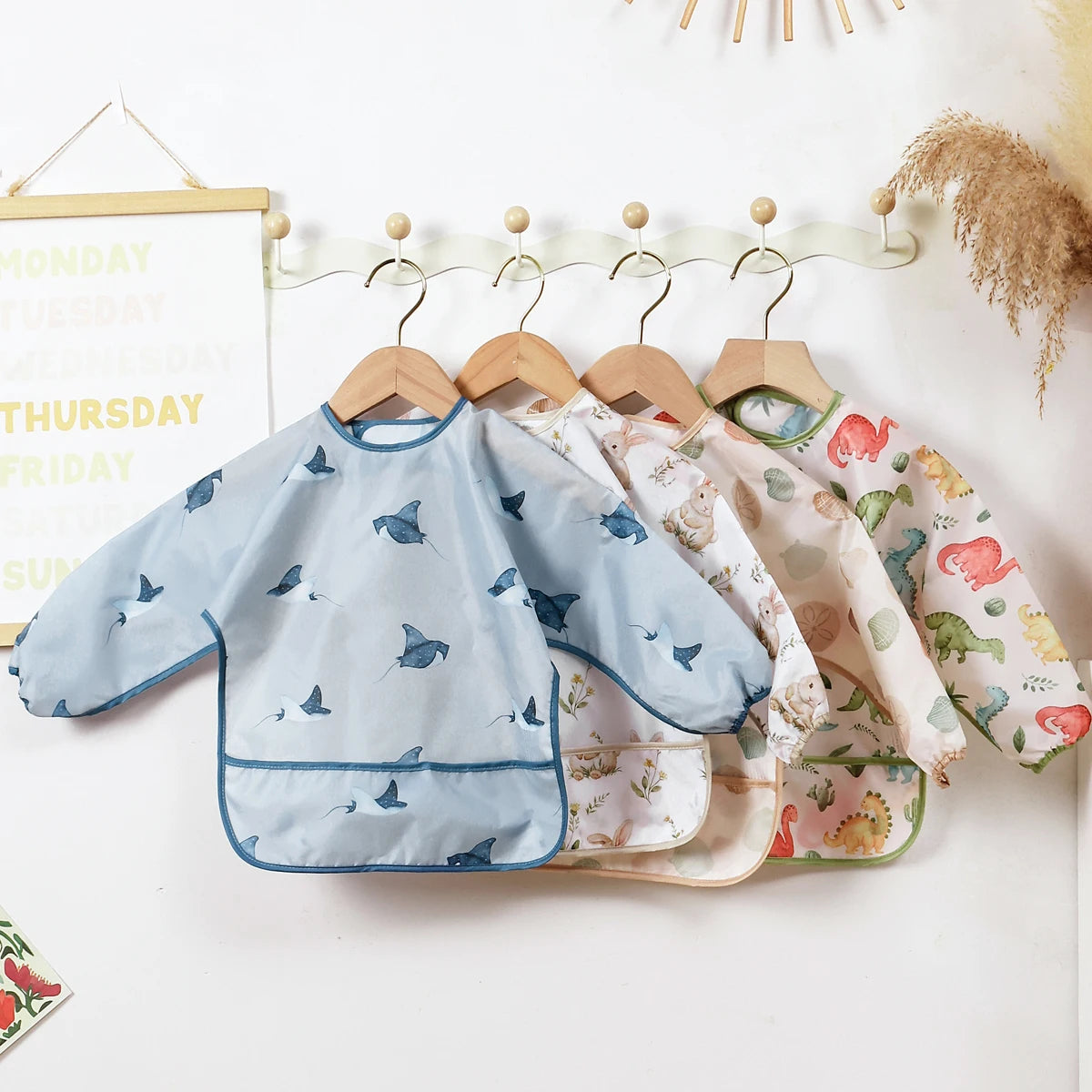 Long-Sleeve Mealtime Smock