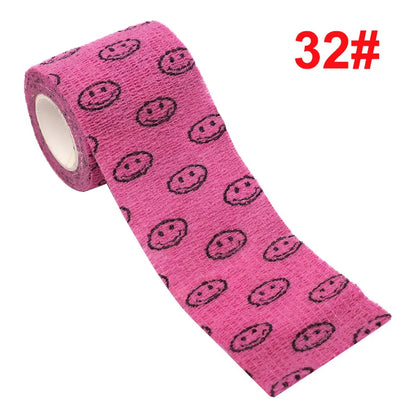 Animal Print Self-Adhesive Wrap for Kids — 2.5 cm / 5 cm (1.9 m roll, stretches to ~4.5 m)