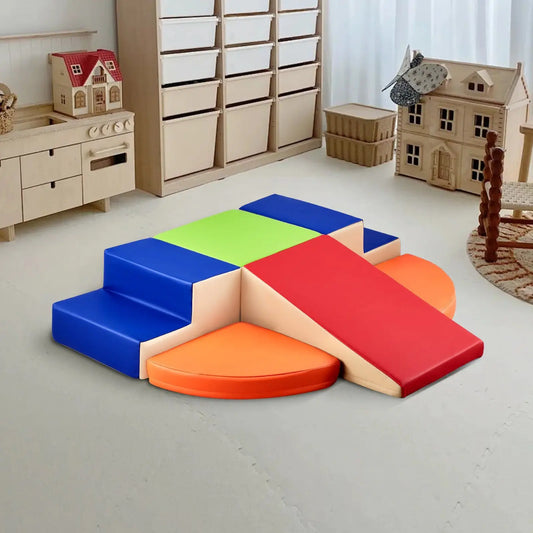 6-Piece Foam Climbing Blocks — Soft Play Set for Toddlers