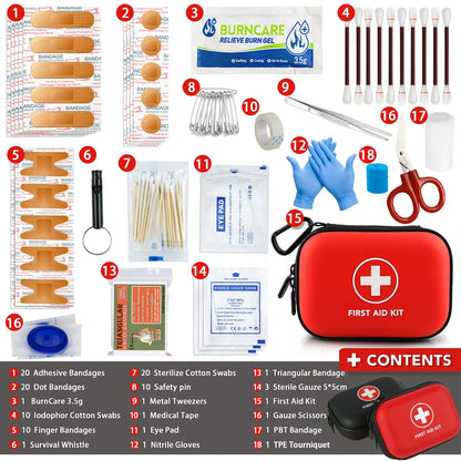 Compact First Aid Kit — 103 Pieces + EVA Case