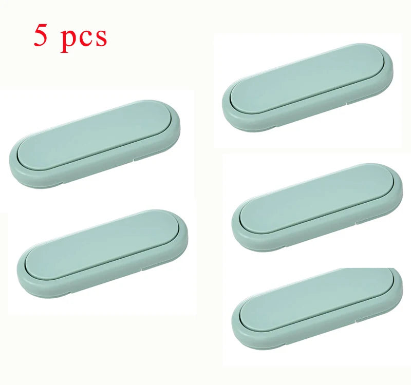 5-Pack Invisible Baby Safety Drawer Latches - Anti-Pinch Protection