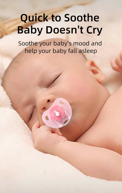 Premium Cartoon Silicone Baby Pacifier with Storage Box – Thumb Shape Soother for Newborns &amp; Toddlers