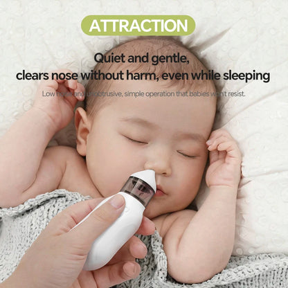 Electric Baby Nasal Aspirator (Rechargeable) — 9 Levels, Anti-Backwash