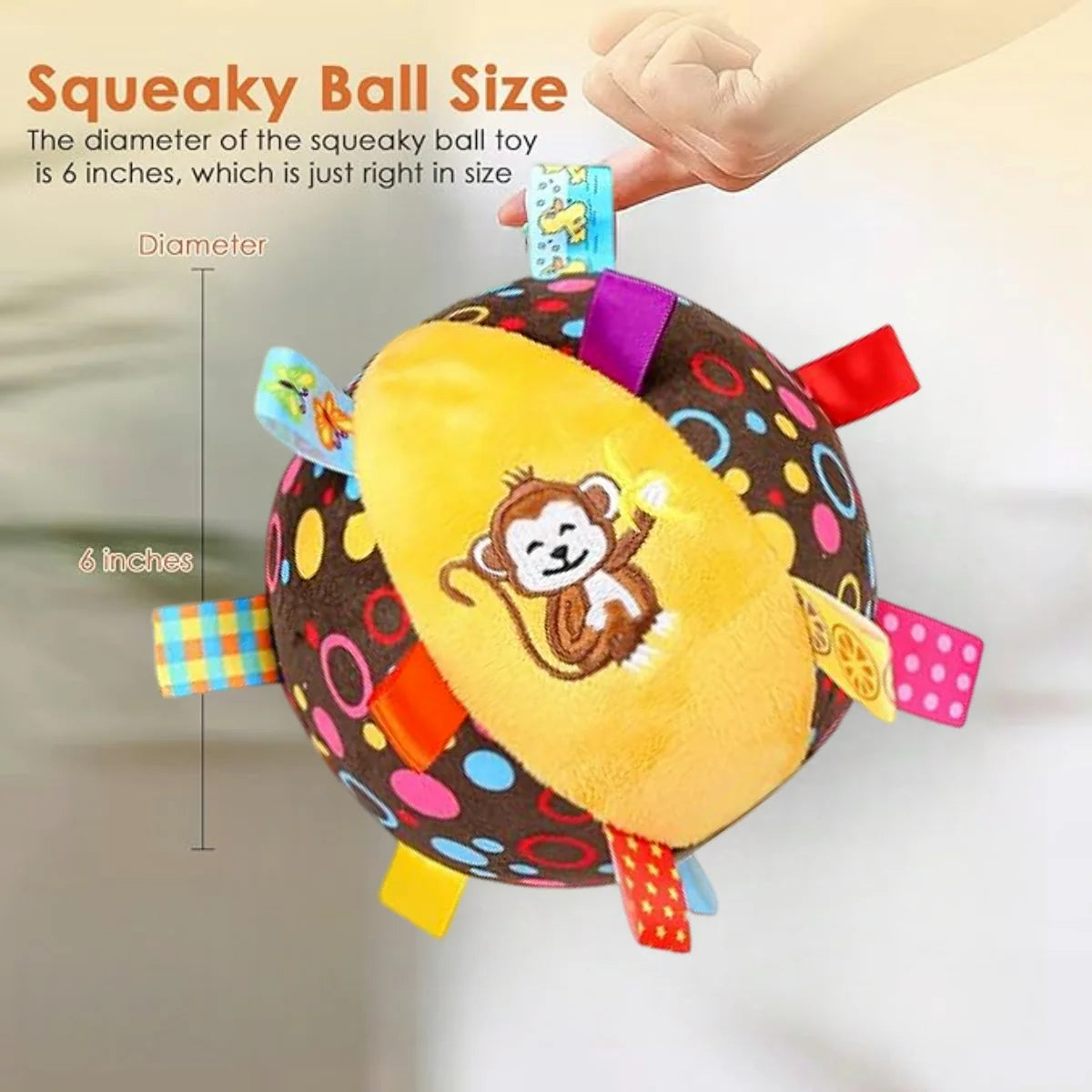 Sensory Musical Plush Soft Ball Baby Toy