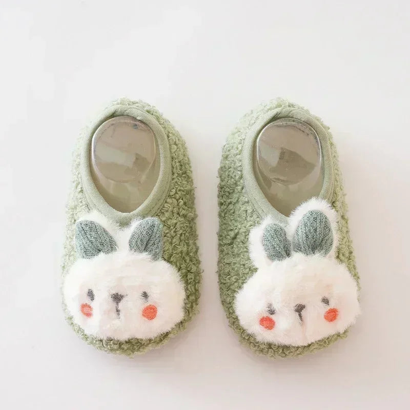 Baby First-Walker Shoes — Anti-Slip, Warm Fabric (Unisex | Sizes S–L)