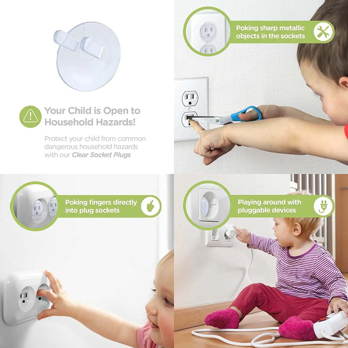 10pcs Outlet Covers Baby Proofing Safety