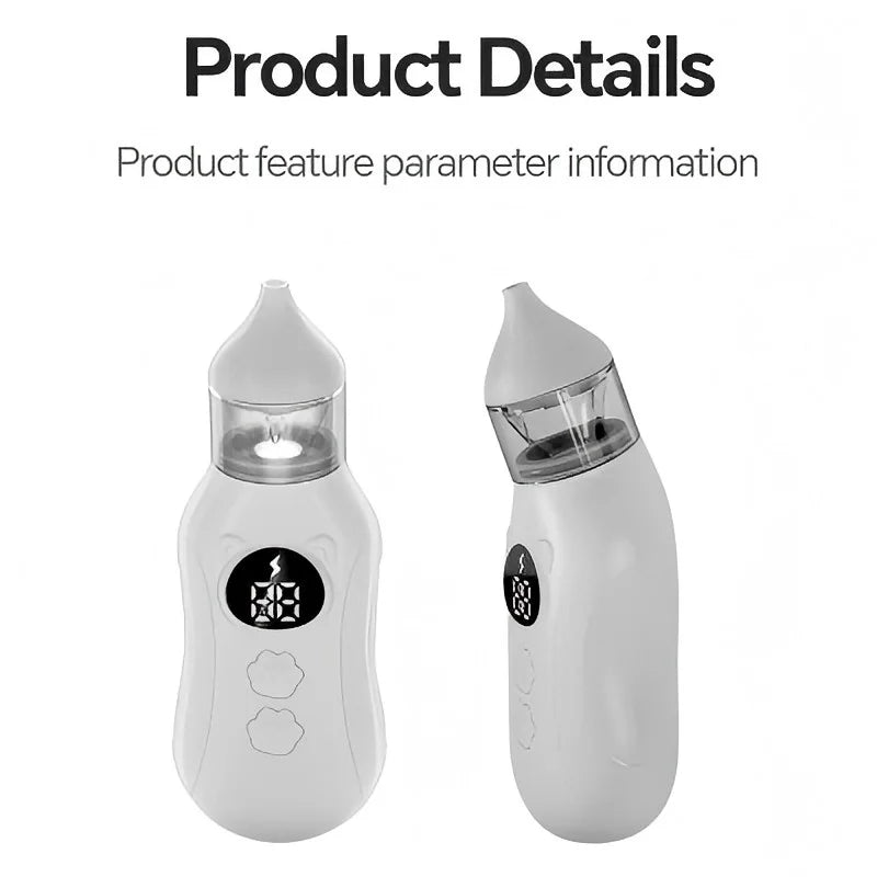 Electric Baby Nasal Aspirator (Rechargeable) — 9 Levels, Anti-Backwash