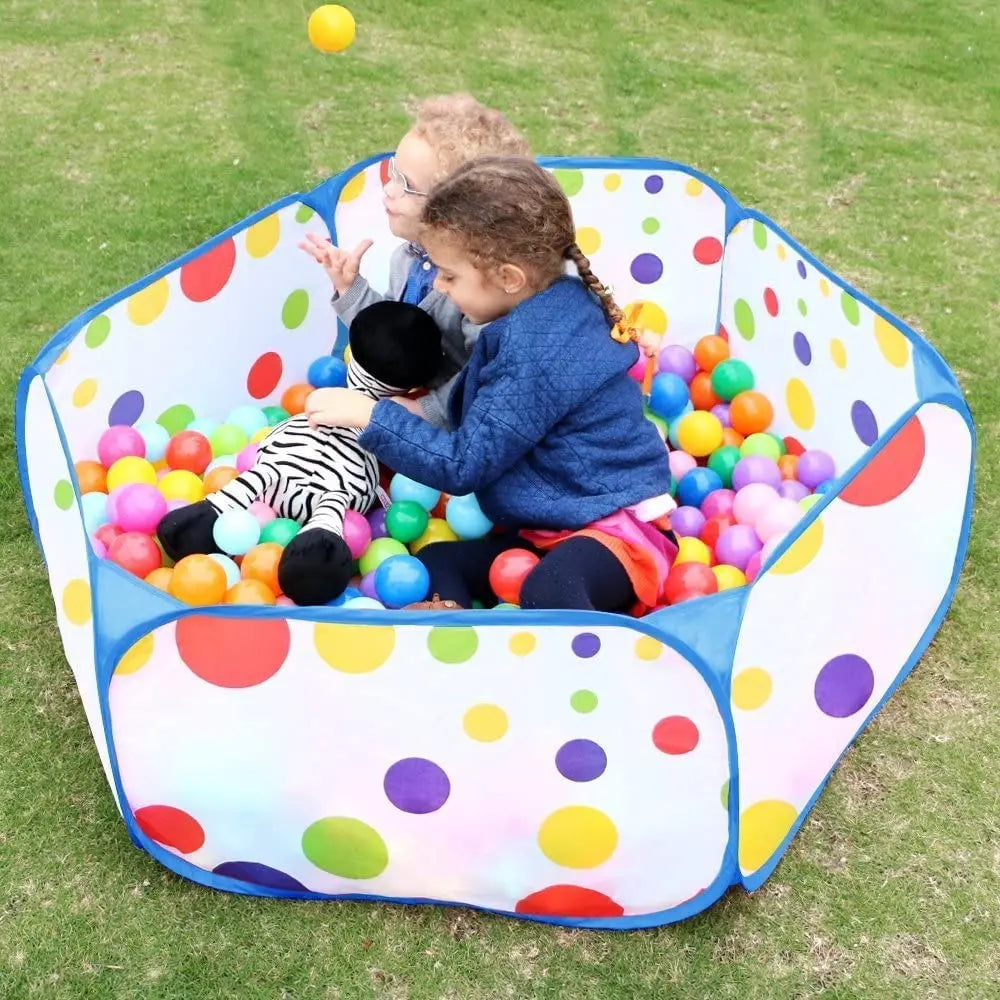 Foldable Kids Ball Pool Play Pen— Indoor/Outdoor (Balls Not Included)