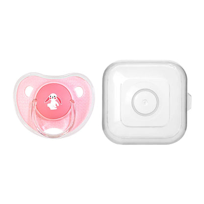 Premium Cartoon Silicone Baby Pacifier with Storage Box – Thumb Shape Soother for Newborns &amp; Toddlers