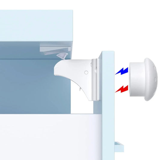 Magnetic Baby Safety Drawer Locks - No Drill Cabinet Protection