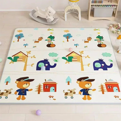 Double Sided Educational Baby Play Mat – Large Foldable Foam Activity Rug | 5 Sizes, Safe Crawling Carpet for Kids & Toddlers