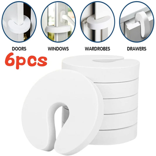 6-Pack Soft Foam Door Finger Guards - Baby Safety Protection