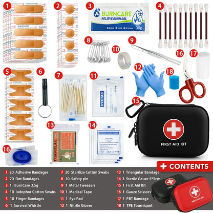 Compact First Aid Kit — 103 Pieces + EVA Case