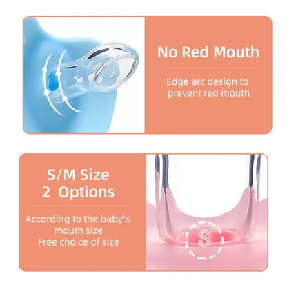 Premium Cartoon Silicone Baby Pacifier with Storage Box – Thumb Shape Soother for Newborns &amp; Toddlers