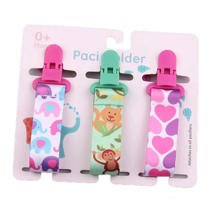 3-Pack Baby Pacifier Clips – Durable Soother Holder & Nipple Chain