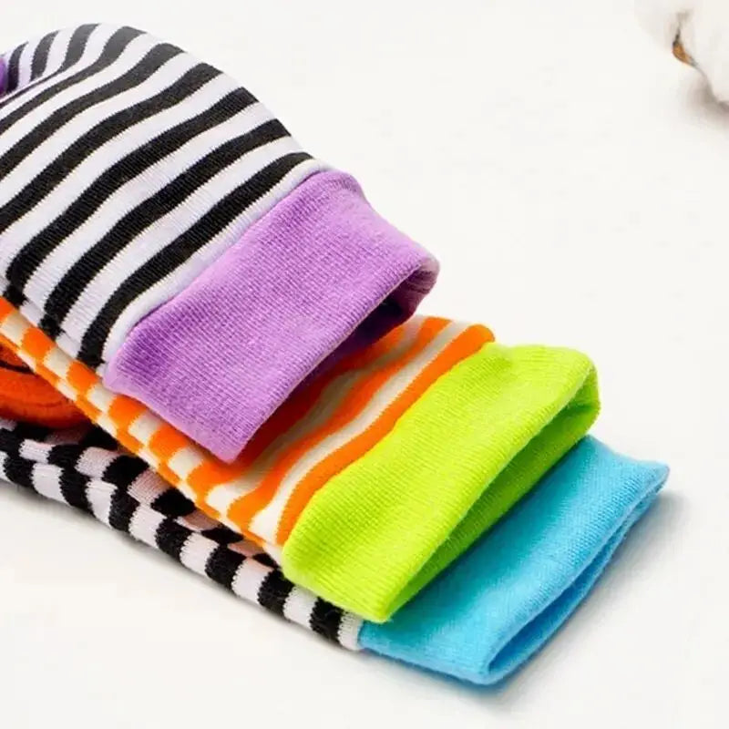 Animal-Themed Baby Socks with Wrist Strap – 4-Piece Set for Infants