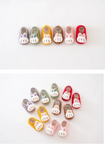 Baby First-Walker Shoes — Anti-Slip, Warm Fabric (Unisex | Sizes S–L)