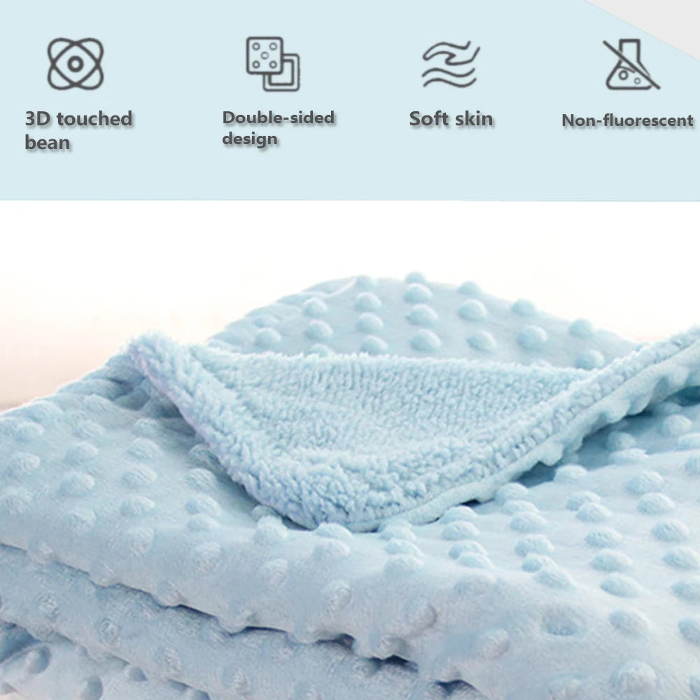 Baby Blanket & Swaddle Set - Thermal Fleece Newborn Bedding