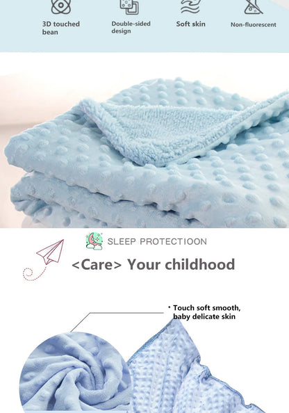 Baby Blanket & Swaddle Set - Thermal Fleece Newborn Bedding