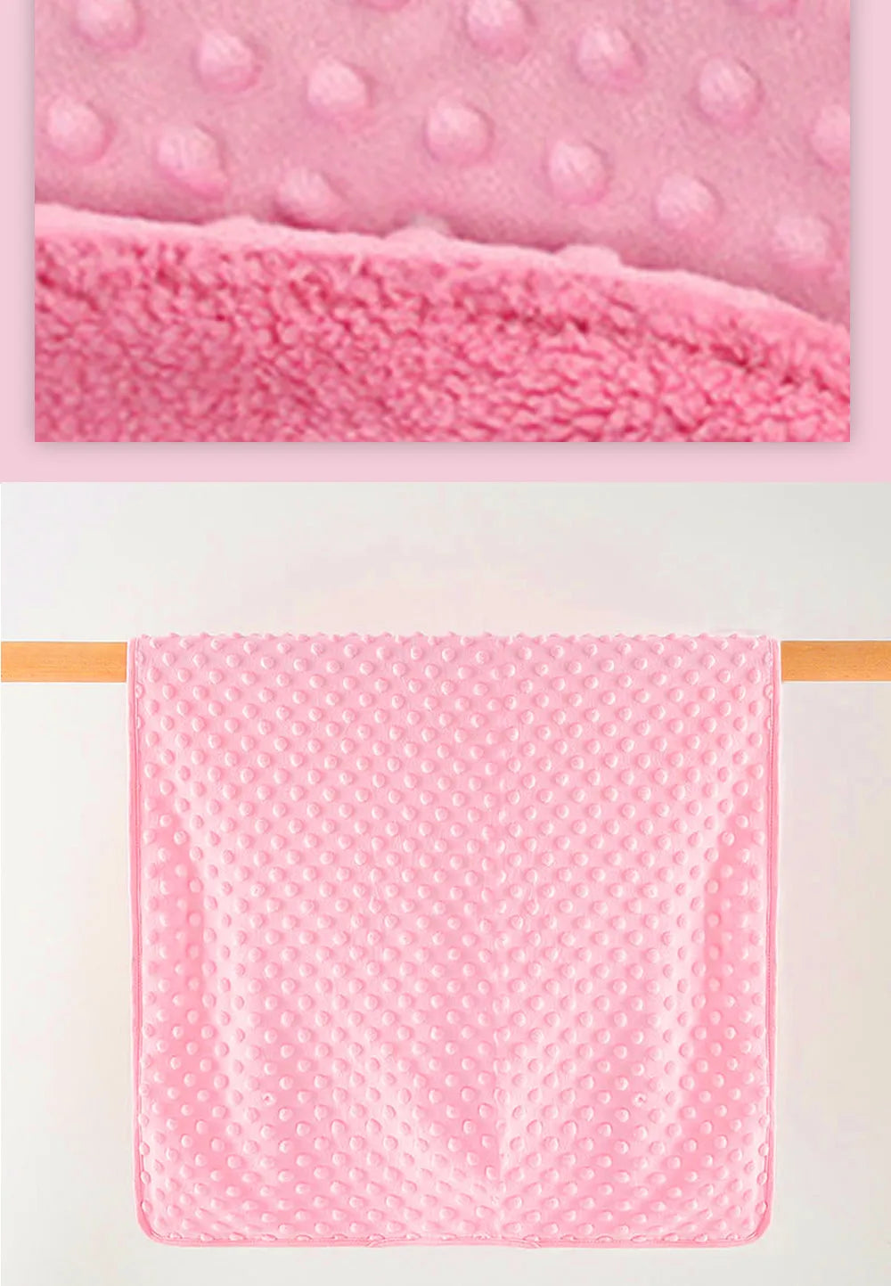 Baby Blanket & Swaddle Set - Thermal Fleece Newborn Bedding